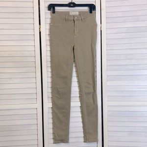 💙Free People Khaki Stretch Jeans